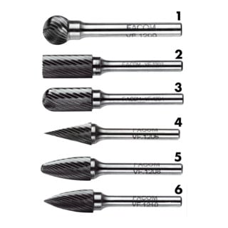 Facom Hardmetalen frezen 12 mm cilindrisch