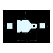 Facom IMPACT-Adapter innen 1.1/2" - aussen 1-3