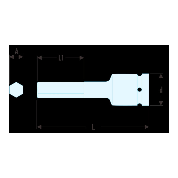 Facom IMPACT-Einsatz 1/2" Innensechskant 12 mm