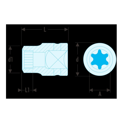 Facom IMPACT-Steckschlüssel 1/2" Torx E18