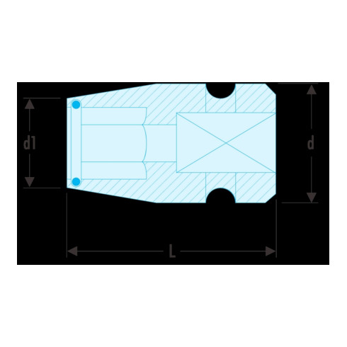 Facom IMPACT Verbindingsstuk 1/2" voor bits