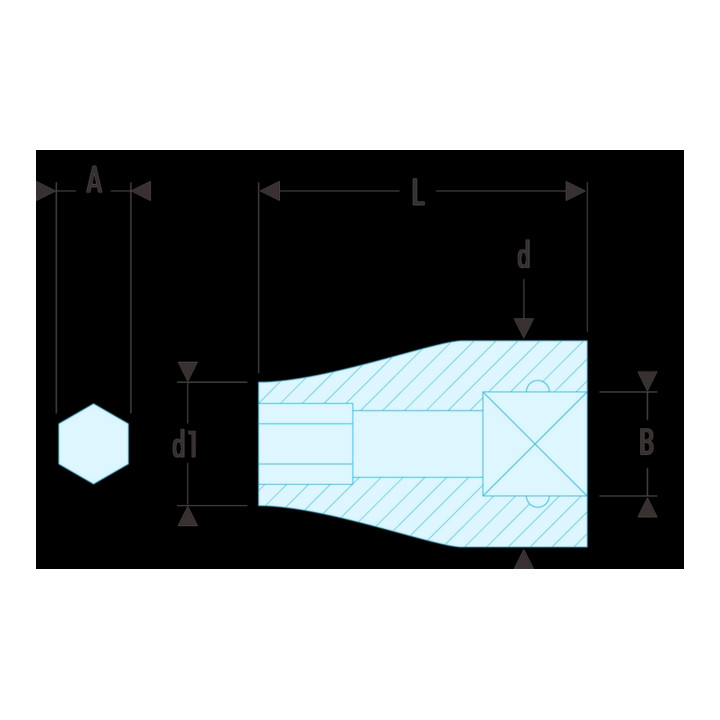 Facom IMPACT-Verbindungsstück 3/8" für Bits