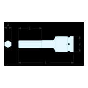 Facom Inserti IMPACT 1/2" Esagono interno 6 mm-3