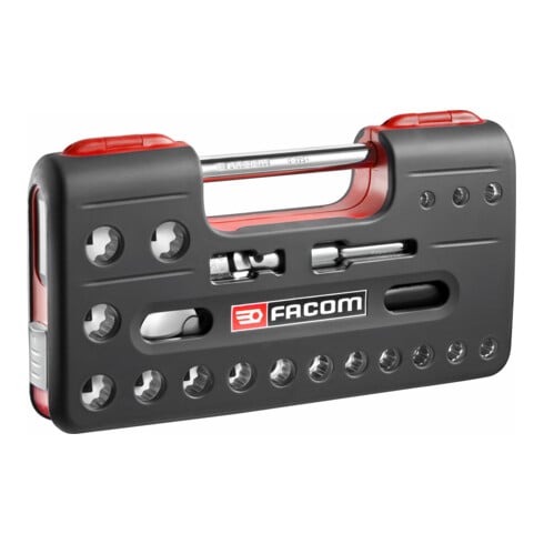 Facom Jeu de clés à douille 1/2" D-Box, 21 pièces