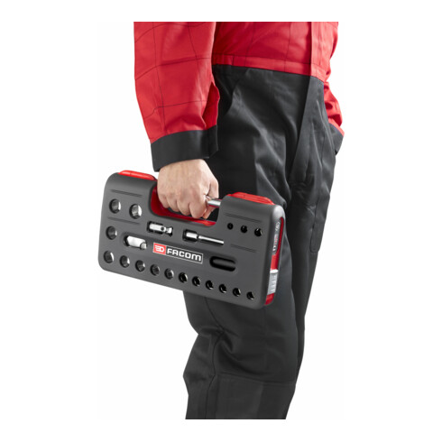 Facom Jeu de clés à douille 1/2" D-Box, 21 pièces