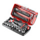 Facom Jeu de clés à douille 1/4" 6 pans, 38 pcs-1