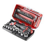 Facom Jeu de clés à douille 1/4" 6 pans, 38 pcs-1