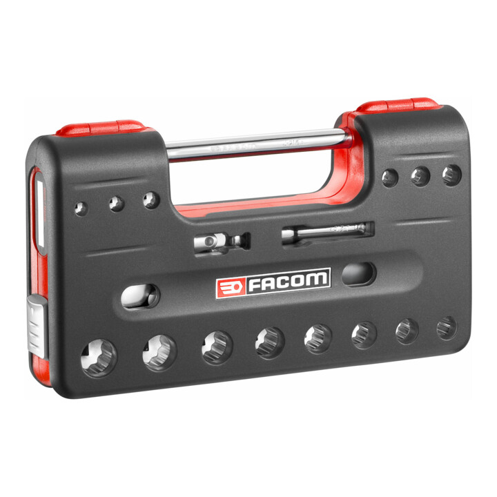 Facom Jeu de clés à douille 3/8" D-Box, 18 pièces