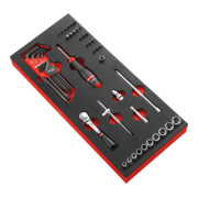 Facom Jeu de clés à douille modulaire 1/4" RL.161 46 pcs