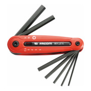 Facom Jeu de clés mâles dans support, 7 pièces