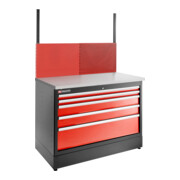 Facom JLS3 Armoire basse double 5 tiroirs rouge