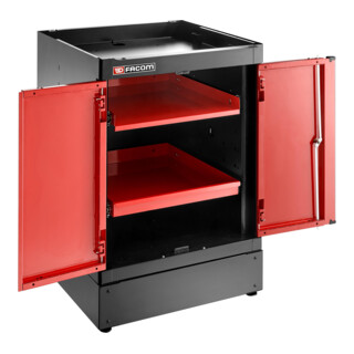 Facom JLS3 Mobiletto singolo 2 porte rosso