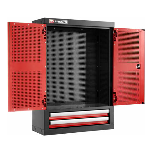 Facom JLS3 Module avec 2 portes et 2 tiroirs rouge
