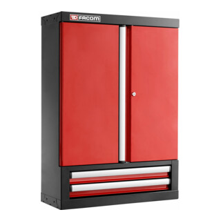 Facom JLS3 Scomparto con 2 porte e 2 cassetti rosso