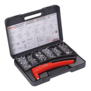 Facom klinknageltang voor aluminium en stalen blindklinknagels, aluminium blindklinknagels (standaard kop, brede kop) Ø 4 - 4,8 mm Set in kunststof koffer, ca. 600-delig
