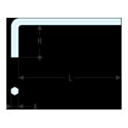 Facom Korte inbussleutel 2,5 mm-1