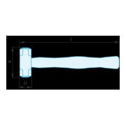 Facom Marteau antidéflagrant surface de frappe 69 mm-3