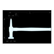 Facom Marteau de carrosserie droit 40 mm-3
