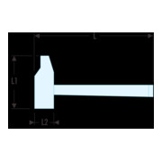 Facom Marteau de serrurier manche graphite SLS 32 mm-3