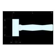 Facom Mazzuolo con manico in hickory 1500 g 45 mm-3