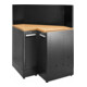 Facom Meuble d’angle bas JLS3 avec plateau bois noir-1