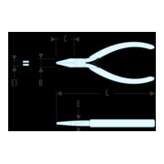 Facom MICRO-TECH® Flachzange kurze Backen-3