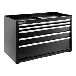 Facom Mobiletto doppio JLS3, 5 cassetti, nero