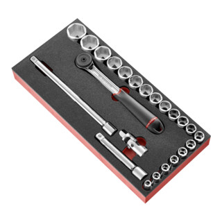 Facom Modul - Clés à douille 1/2", 23 pièces