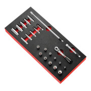 Facom Modul - Clés à douille 1/4", 22 pièces