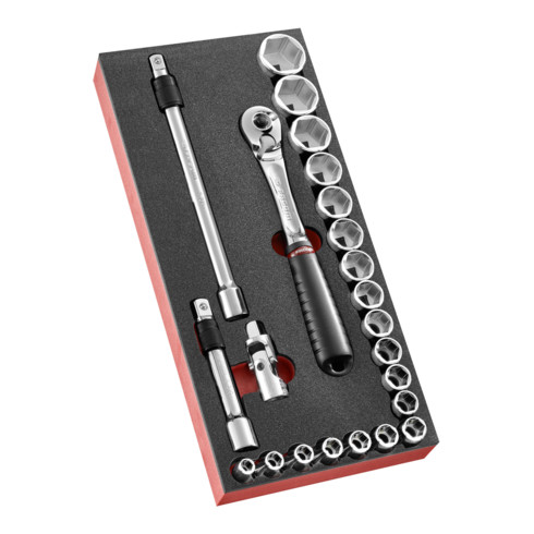 Facom Modul - Steckschlüssel 1/2Z, 23-tlg