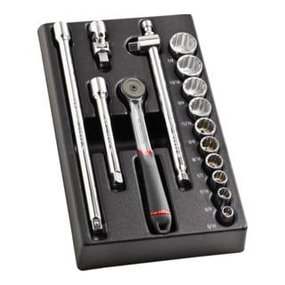 Facom Modul - Steckschlüssel 3/8Z, 16-tlg