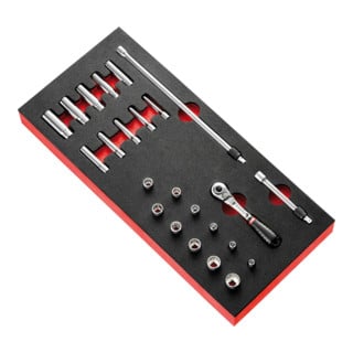 Facom Modul - Steeksleutel 1/4", 22-dlg.