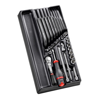 Facom Modul - Steeksleutel 1/4", 36-dlg.