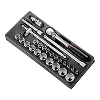 Facom Module - Clés à douille 1/2", 26 pièces