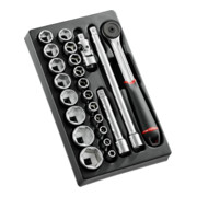 Facom Module - Jeu de clés à douille 1/2", 23 pièces