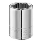 Facom OGV Dop 1/4" 6-kant, 12 mm-1