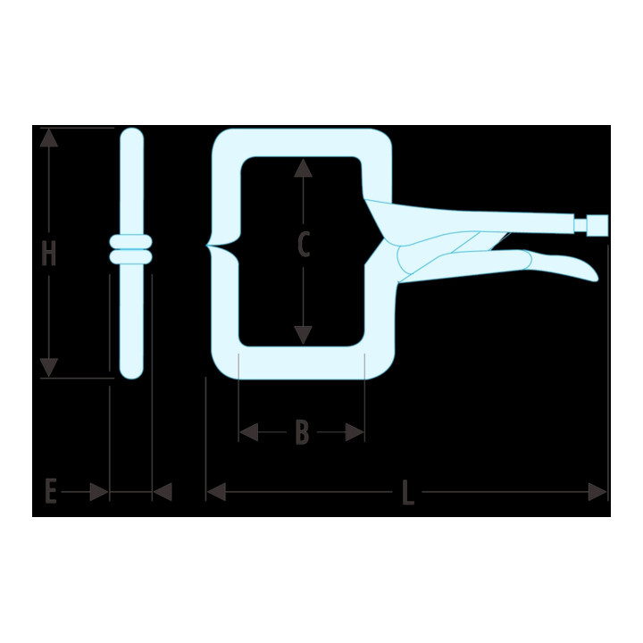 Facom Pince Grip pour soudage à l’arc 100 mm