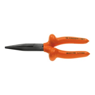 Facom Pince plate ronde isolée 1000V 200 mm