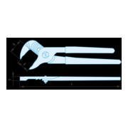Facom Pince réglable antidéflagrante 250 mm-3