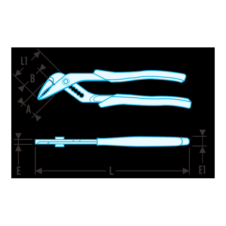 Facom Pince réglable chromée SLS 250 mm