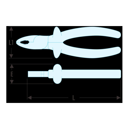 Facom Pince universelle isolée 1000V 165 mm
