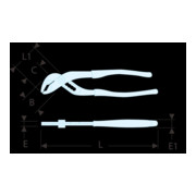 Facom Pinza regolabile cromata 256 mm-3