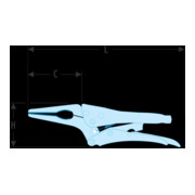 Facom Pinze a serraggio automatico con ganasce lunghe-3
