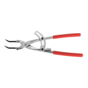 Facom Pinze per anelli di sicurezza con serraggio esterno, ganasce curve a 45°, con cremagliera, l anello 85 - 200mm