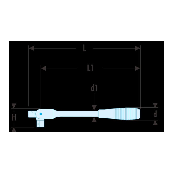 Facom Poignée articulée 3/8" 260 mm