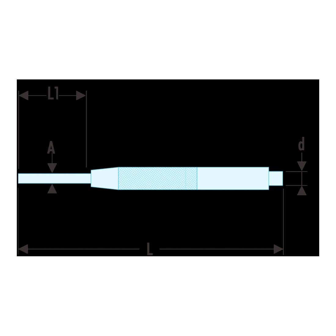 Facom Pointeau avec douille guide 3,9 mm