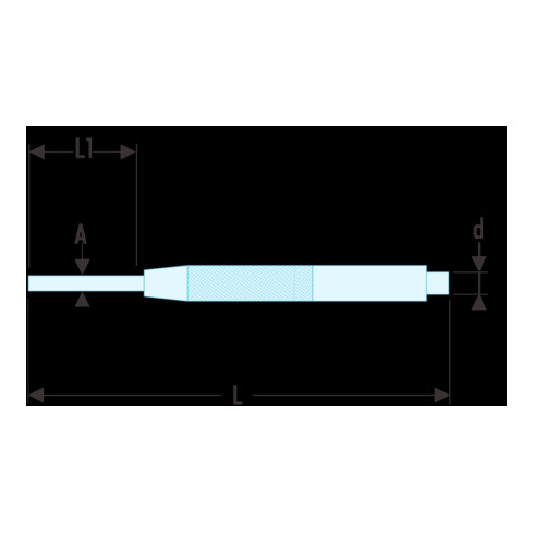 Facom Pointeau avec manchon guide 2,4 mm