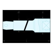 Facom Prolunga angolare 1/4" 100 mm-3