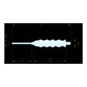 Facom Punzone con manico Punta 2,5 mm-1