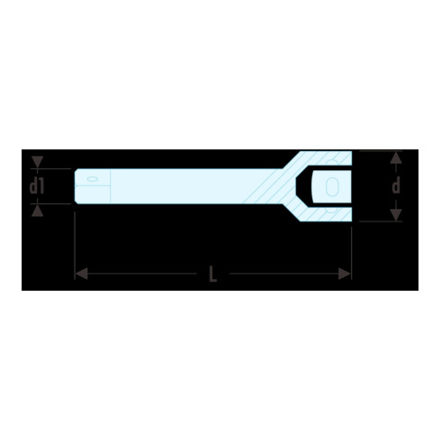 Facom Rallonge 1/4" flexible 150 mm